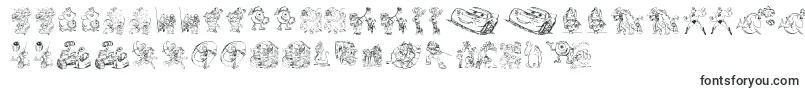 Pixar1-fontti – epäselvät fontit