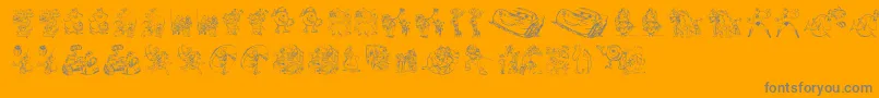 Подробнее о шрифте Pixar1 Шрифт Pixar1 – серые шрифты на оранжевом фоне