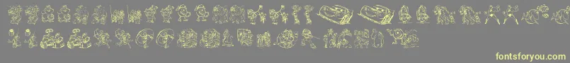 Więcej informacji o czcionce Pixar1 Czcionka Pixar1 – żółte czcionki na szarym tle