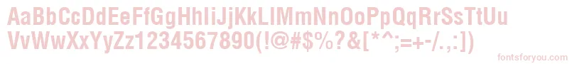 Arenacondensed ffy Font – Pink Fonts on White Background