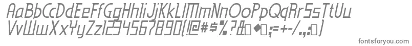 フォントEdenmills Italic – 白い背景に灰色の文字