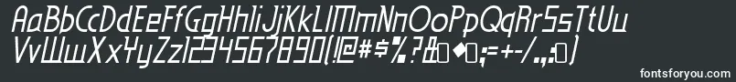Шрифт Edenmills Italic – белые шрифты