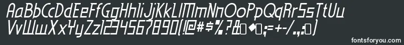 フォントEdenmills Italic – 白い文字