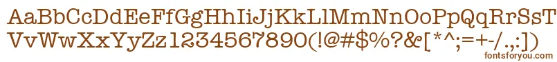 Americantypitcdeemed Font – Brown Fonts on White Background