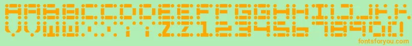 LincolnLode Font – Orange Fonts on Green Background