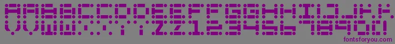 LincolnLode Font – Purple Fonts on Gray Background