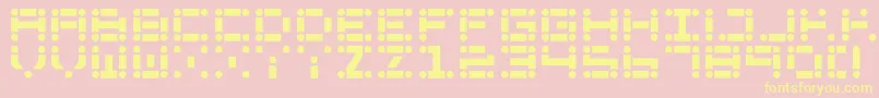 LincolnLode Font – Yellow Fonts on Pink Background