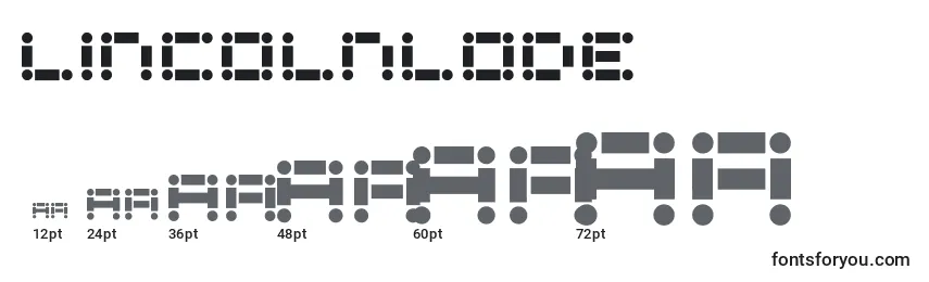 LincolnLode Font Sizes