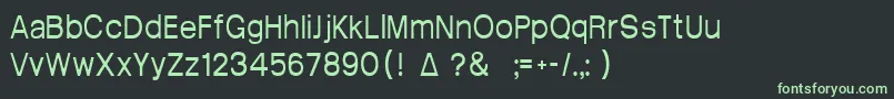 Fonte Arctik2.5 – fontes verdes em um fundo preto