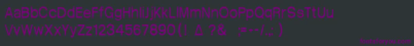 Шрифт Arctik2.5 – фиолетовые шрифты на чёрном фоне