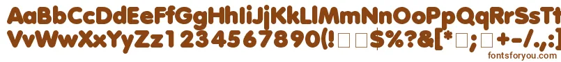 AnjaEliane Font – Brown Fonts on White Background