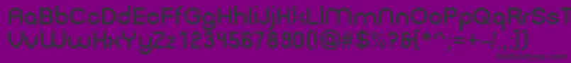 フォントGpkn – 紫の背景に黒い文字