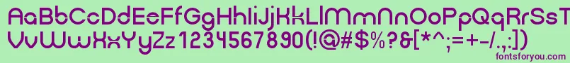 Gpkn Font – Purple Fonts on Green Background