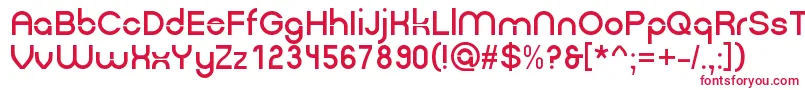 Gpkn Font – Red Fonts on White Background