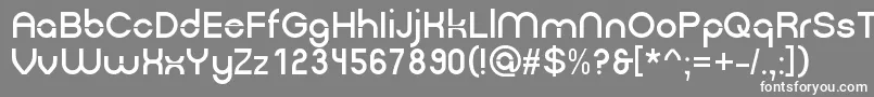 フォントGpkn – 灰色の背景に白い文字