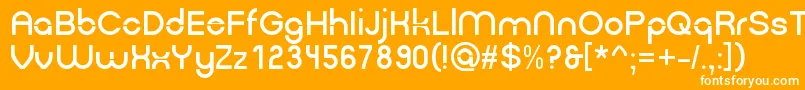 Gpkn Font – White Fonts on Orange Background