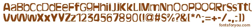 BitchenBold Font – Brown Fonts on White Background
