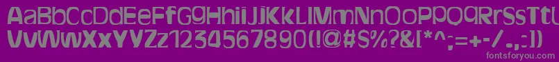 BitchenBold-Schriftart – Graue Schriften auf violettem Hintergrund