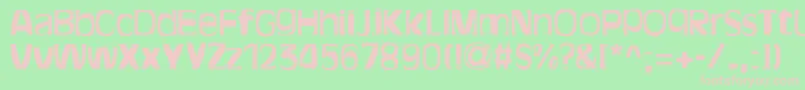 BitchenBold Font – Pink Fonts on Green Background