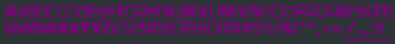 BitchenBold Font – Purple Fonts on Black Background