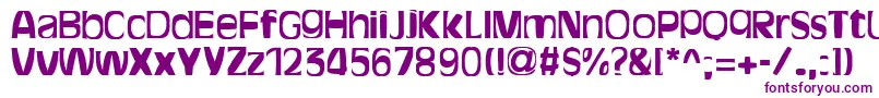 BitchenBold-Schriftart – Violette Schriften auf weißem Hintergrund