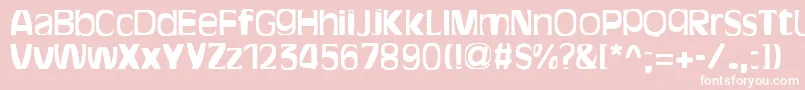 BitchenBold Font – White Fonts on Pink Background