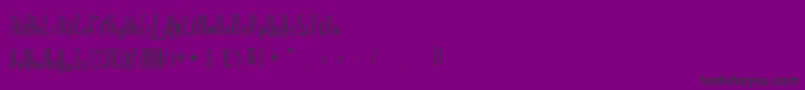 フォントBravemountains – 紫の背景に黒い文字
