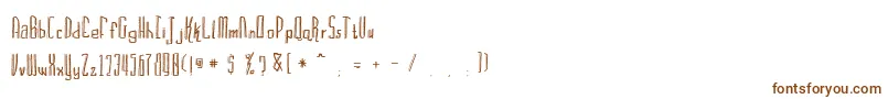 Bravemountains-fontti – ruskeat fontit valkoisella taustalla