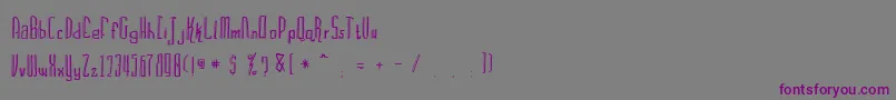 Шрифт Bravemountains – фиолетовые шрифты на сером фоне