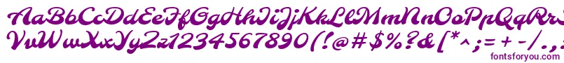 MolleRegular-Schriftart – Violette Schriften