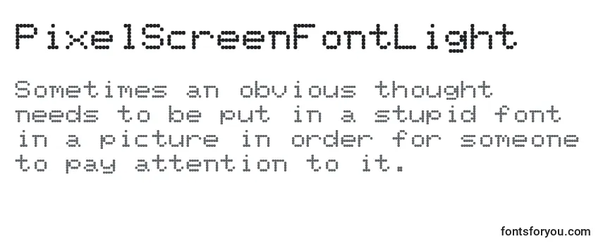 Обзор шрифта PixelScreenFontLight