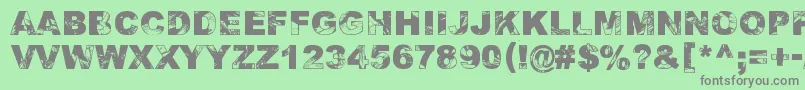 AdieresisOdieresisAring2 Font – Gray Fonts on Green Background