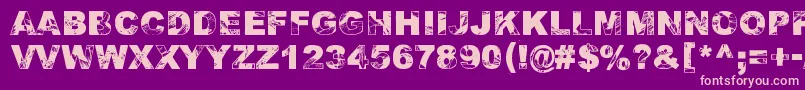 AdieresisOdieresisAring2 Font – Pink Fonts on Purple Background