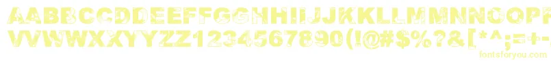 Шрифт AdieresisOdieresisAring2 – жёлтые шрифты