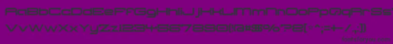 フォントTroglodyte – 紫の背景に黒い文字