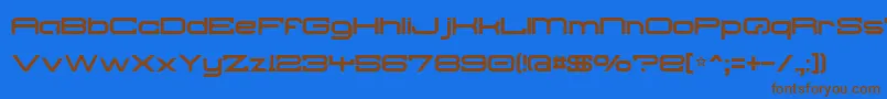 Police Troglodyte – polices brunes sur fond bleu
