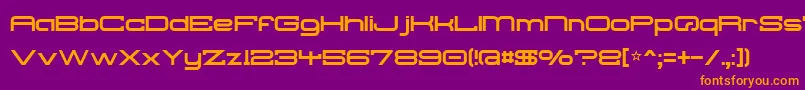 Troglodyte Font – Orange Fonts on Purple Background