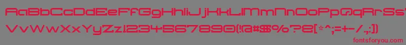 Troglodyte Font – Red Fonts on Gray Background