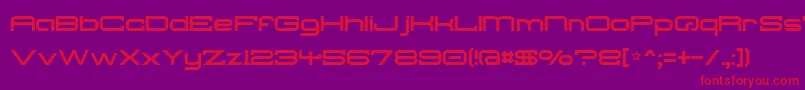 Шрифт Troglodyte – красные шрифты на фиолетовом фоне