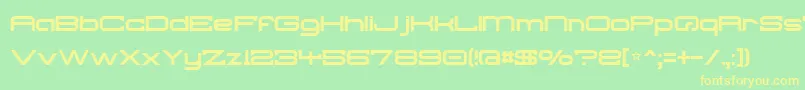 Troglodyte Font – Yellow Fonts on Green Background