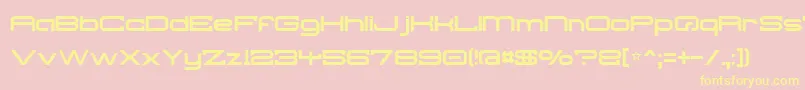 Troglodyte Font – Yellow Fonts on Pink Background
