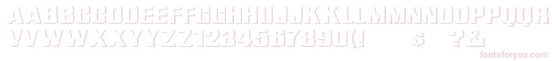 WhataReliefWd Font – Pink Fonts on White Background