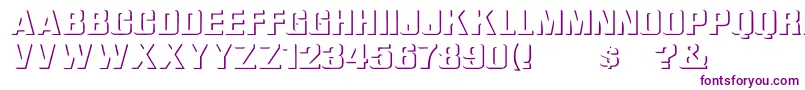 WhataReliefWd Font – Purple Fonts on White Background