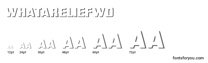 WhataReliefWd Font Sizes