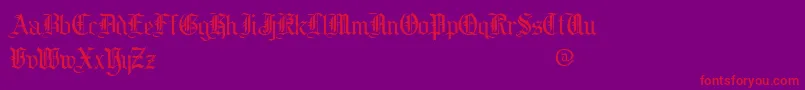 Cooed Font – Red Fonts on Purple Background