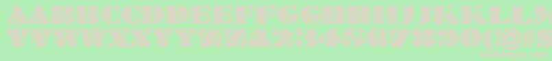 ABraggatitulmar Font – Pink Fonts on Green Background