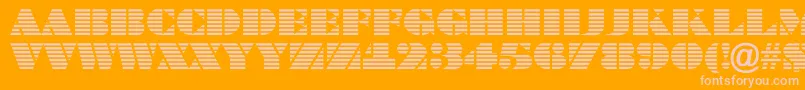 Шрифт ABraggatitulmar – розовые шрифты на оранжевом фоне