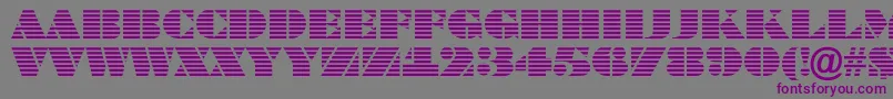 ABraggatitulmar-fontti – violetit fontit harmaalla taustalla