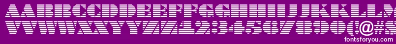 ABraggatitulmar Font – White Fonts on Purple Background