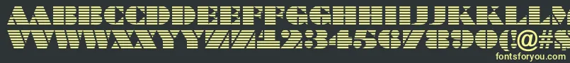 ABraggatitulmar Font – Yellow Fonts on Black Background